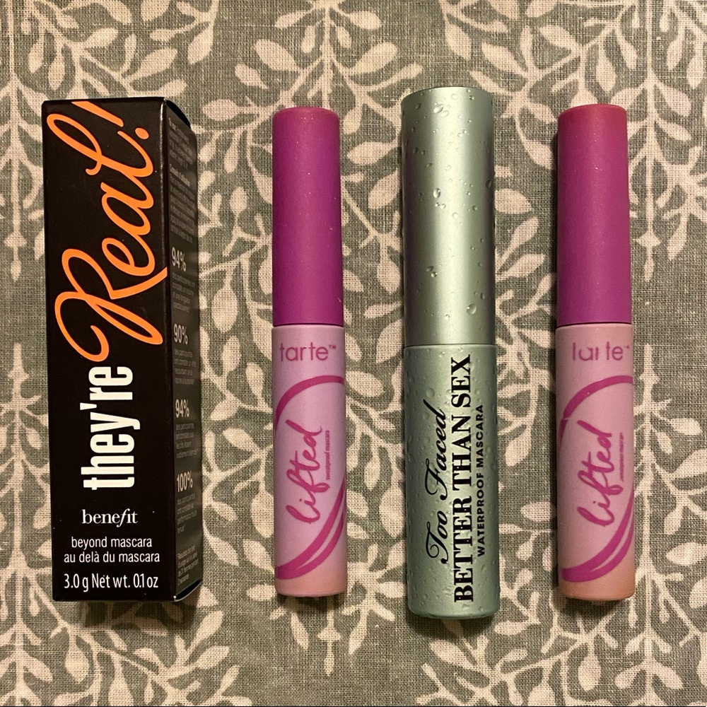 Benefit, Tarte, Too Faced mascara